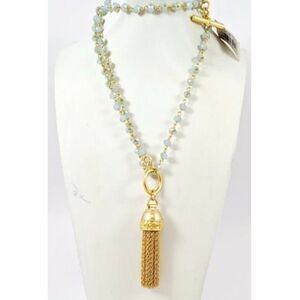 Spartina 449 Beaded Tassel Toggle Necklace – NWT